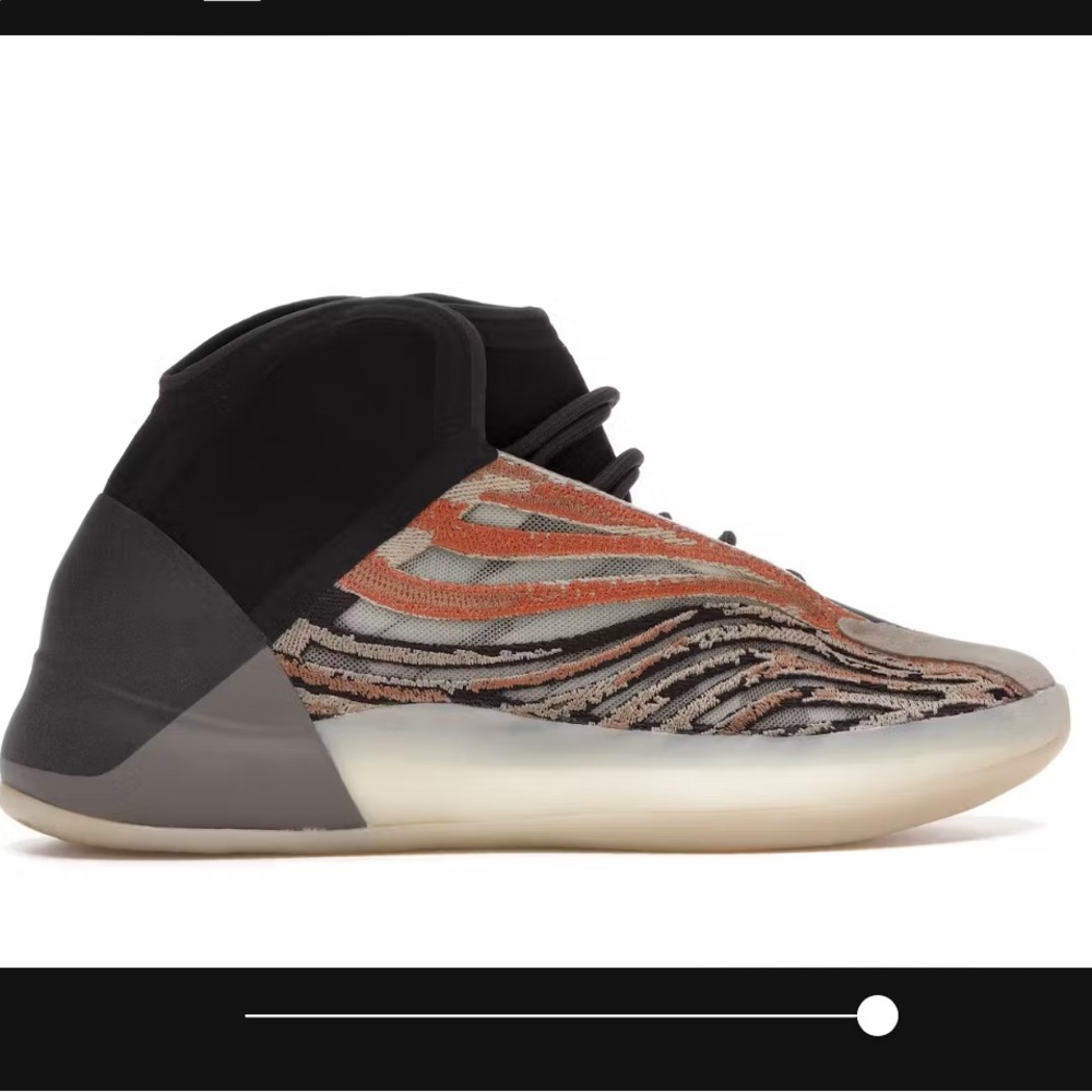 Yeezy qntm basketball flash orange color way size 7